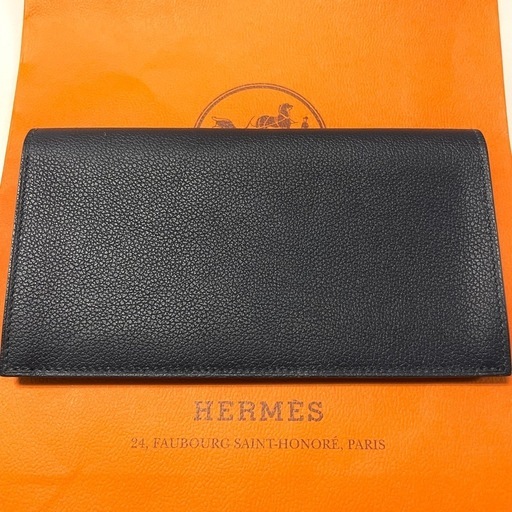 新品 HERMES エルメス シチズン ツイル シルクイン ブルーインディゴ U