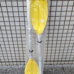 未使用品 カヤック カヌー パドル イエロー