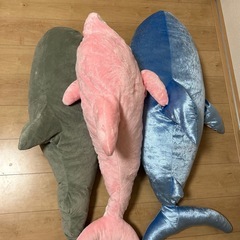サメ　イルカ　120センチ　ぬいぐるみ　3つ

