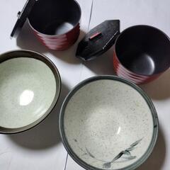 どんぶり茶碗と汁茶碗2個セットの画像