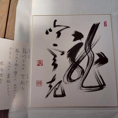 書画 東福寺 福島慶道筆 肉筆色紙の画像