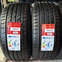 🌞225/45ZR17⭐工賃込み！新品未使用！ロードスター、IS、オーリス、インプレッサ等に！THREE-A製サマータイヤ入荷しました🌞の画像
