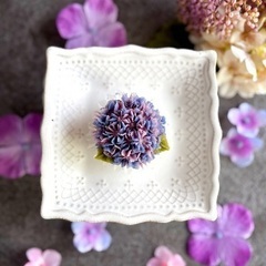 【5/24 1000円プチレッスン！】桜のティアラと紫陽花のおはぎの画像
