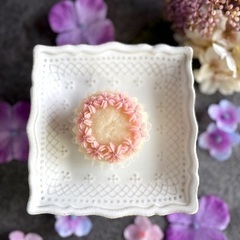 【5/24 1000円プチレッスン！】桜のティアラと紫陽花のおはぎの画像