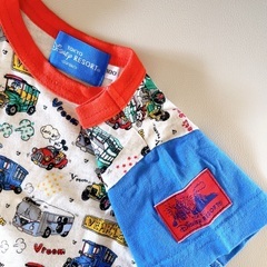 東京ディズニーリゾート 100 半袖 Tシャツ ミッキー 車両柄 マルチの画像