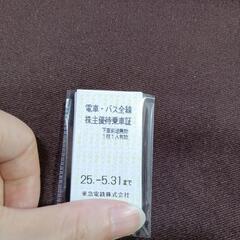 東急電鉄　電車・バス　株主優待乗車証
