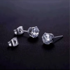 最高品質　ジルコニアピアス　　　　　　　　　　　　　3ミリ、4ミ...
