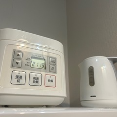 炊飯器、ケトルセット
