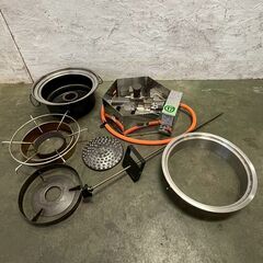 【SHINPO】 シンポ ガスコンロ こんろ機能付焼物器 焼肉 テーブルロースター埋込用 LPガス用 1LXC1C1L ⑰ 鍋対応 N0881の画像