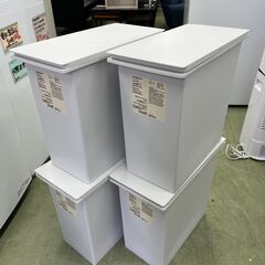 【リサイクルショップ ピカソ 小松原】🗑️✨無印良品✨フタが選べるダストボックス 約20L（Sサイズ）🎯★7481★の画像