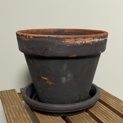 観葉植物におすすめ　植木鉢＋受け皿セットの画像