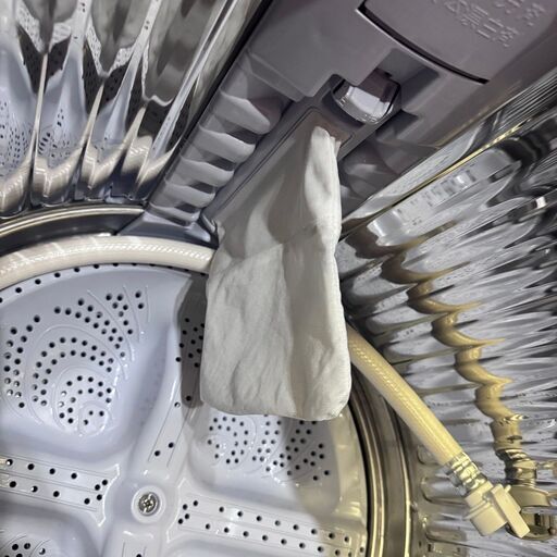 23899  一人暮らし洗濯乾燥機　洗濯機　穴無し槽 SHARP 2021年製 5.5kg ◆大阪市内・東大阪市他 6,000円以上