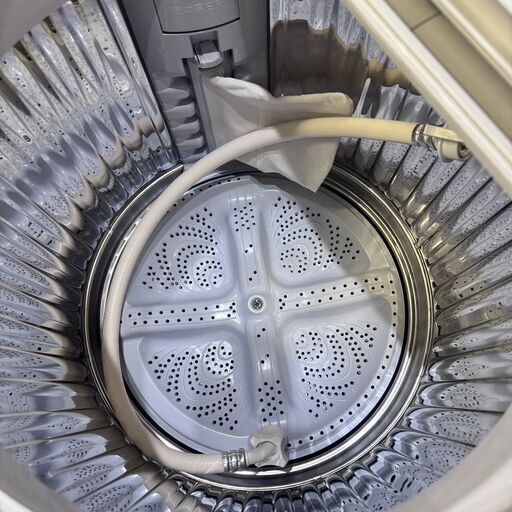  23899  一人暮らし洗濯乾燥機　洗濯機　穴無し槽 SHARP 2021年製 5.5kg ◆大阪市内・東大阪市他 6,000円以上