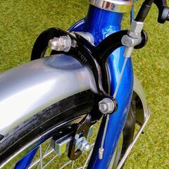 16インチおりたたみ自転車　モバイリー　FDB16　青色　レストア済み　中古　美品　発送可の画像