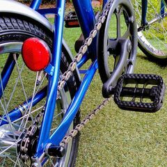 16インチおりたたみ自転車　モバイリー　FDB16　青色　レストア済み　中古　美品　発送可の画像