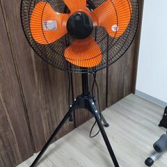 ナカトミ 45cm 業務用扇風機(工業扇) スタンド型 QSE-...