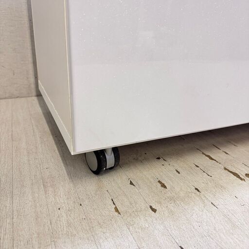  23890  キャスター付 キッチンカウンター 引き出し上2段 ソフトクローズ 幅120    ◆大阪市内・東大阪市他 6,000円