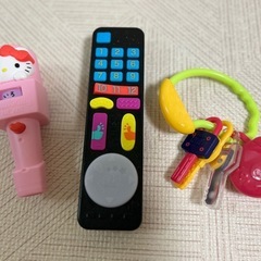 キティちゃんマイク　リモコン　鍵のおもちゃ
