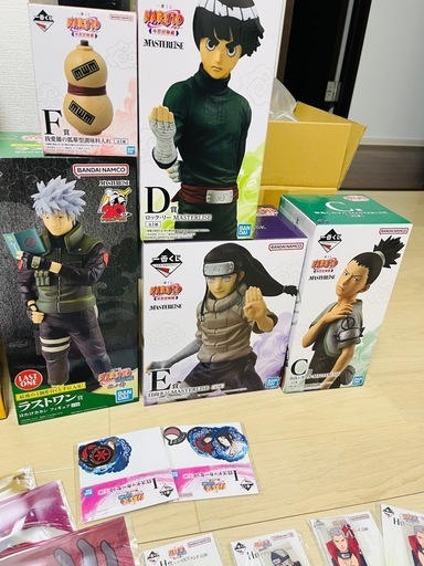 新品23点★一番くじ　ナルト　 中忍試験編 C D E F賞 他 ミナト カカシ 柱間 ラストワン