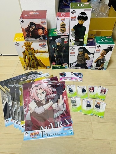 新品23点★一番くじ　ナルト　 中忍試験編 C D E F賞 他 ミナト カカシ 柱間 ラストワン