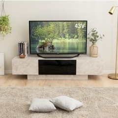 大理石風　テレビボード