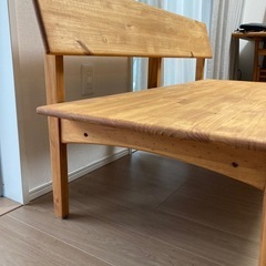 木のベンチソファー差し上げますの画像