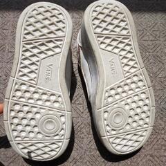キッズ　スニーカー　VANS　18cm ホワイト　ピンクの画像