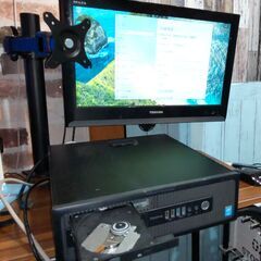 ★Win10パソコン★グラホ★DVD-RW★テレビ★アーム（Wi...