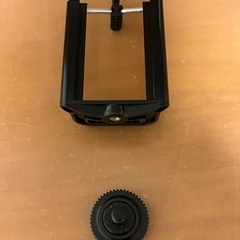【手渡し希望】ビデオ（スマホ）用三脚、スマホホルダー、ホットシューマウント、三脚用収納ケースの4点セットの画像