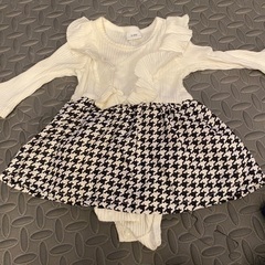 女の子　ベビー服　ワンピース風ロンパース3