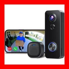最新 2K インターホン ワイヤレス 工事不要 スマホ連動 18...