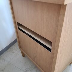 J9579　東京インテリア　サイドボード　テレビボード　サイドキャビネット　Nオークライフ500R NA　ナチュラル　クリーニング済み【リユースのサカイ柏店】参考価格38,000円の画像