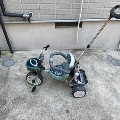 三輪車 手押し棒付き