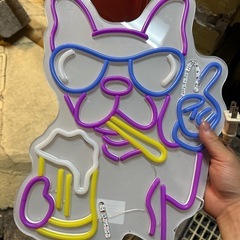 フレンチブルドッグLEDネオンライトの画像