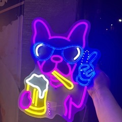 フレンチブルドッグLEDネオンライトの画像