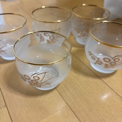 決まりました!ガレージセール　12.涼しげな夏用グラス　5個セット