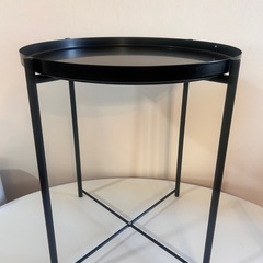 IKEA GLADOM ブラックサイドテーブル