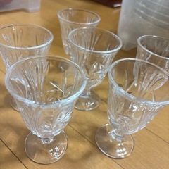 決まりました!ガレージセール　14.ミニワイングラス6個セット