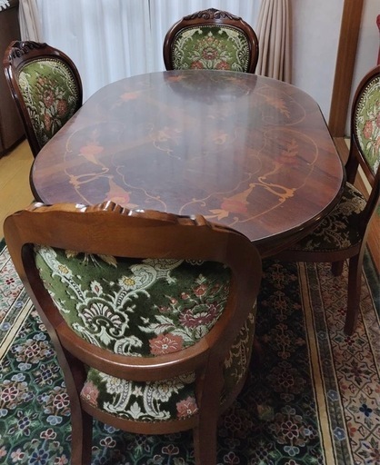 ヴェローナクラシック　ダイニングテーブルセット　イタリア製家具