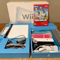 【お取引決定】wii 本体＋リモコン５個＋スーパーマリオ
