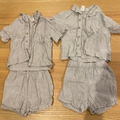 子ども服　夏用上下セット　80 H&M 2着の画像