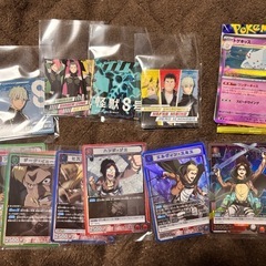 ポケカ1パック分+怪獣8号ステッカー+ユニオン進撃の巨人 セット