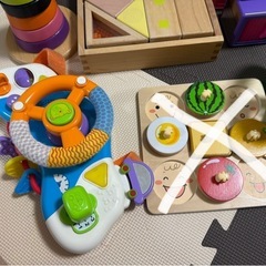 木材おもちゃ　車ハンドル　アルパベット 子供おもちゃ　まとめの画像