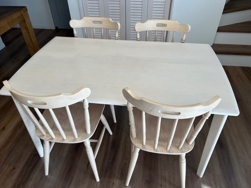 ニトリダイニングテーブル、Francfrancチェアセット