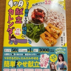 ダイエット本　1ヶ月献立カレンダー　松田リエ