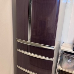 パナソニック 6ドア冷蔵庫 470L 木目調ブラウン