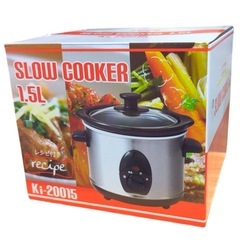 ☆新品未使用☆スロークッカー　1.5L　Ki-20015　レシピ...