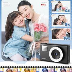 コンパクトデジタルカメラ 48MP 4K UHD 32Gメモリーカード付きの画像