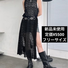  【定価¥5500タグ付き】シースルーレイヤード ロングカーディ...
