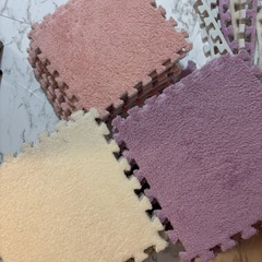 ジョイントマット　ふわふわ　30×30 マカロンカラー
